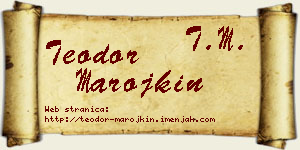 Teodor Marojkin vizit kartica